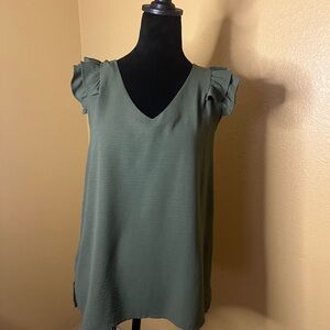 Elegant Green Women's Top